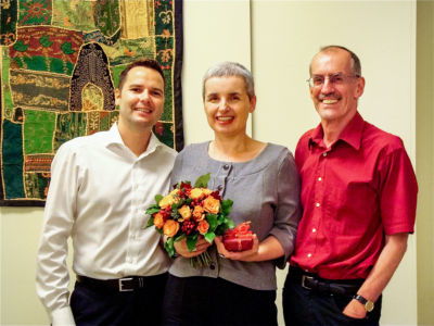 Sommerakademie 2010 „Preis-wert“: Peter Stepanek, Rotija Dumpelnik (Kompetenzkreis), Dieter Schmutzer (27.8.2010)